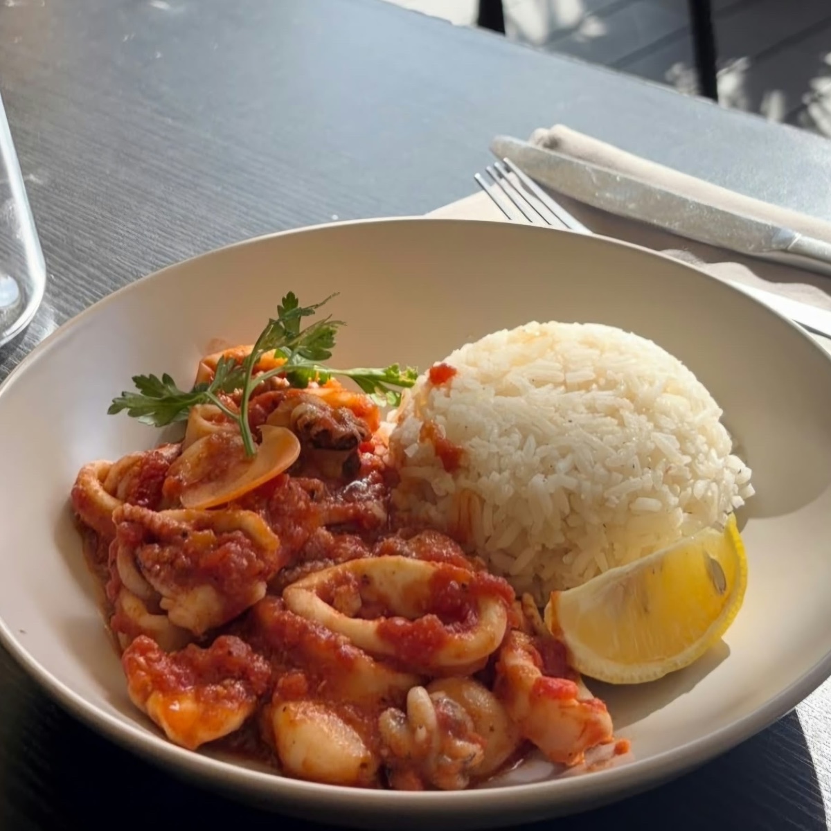 Fricassée de Calamars à la Provençale