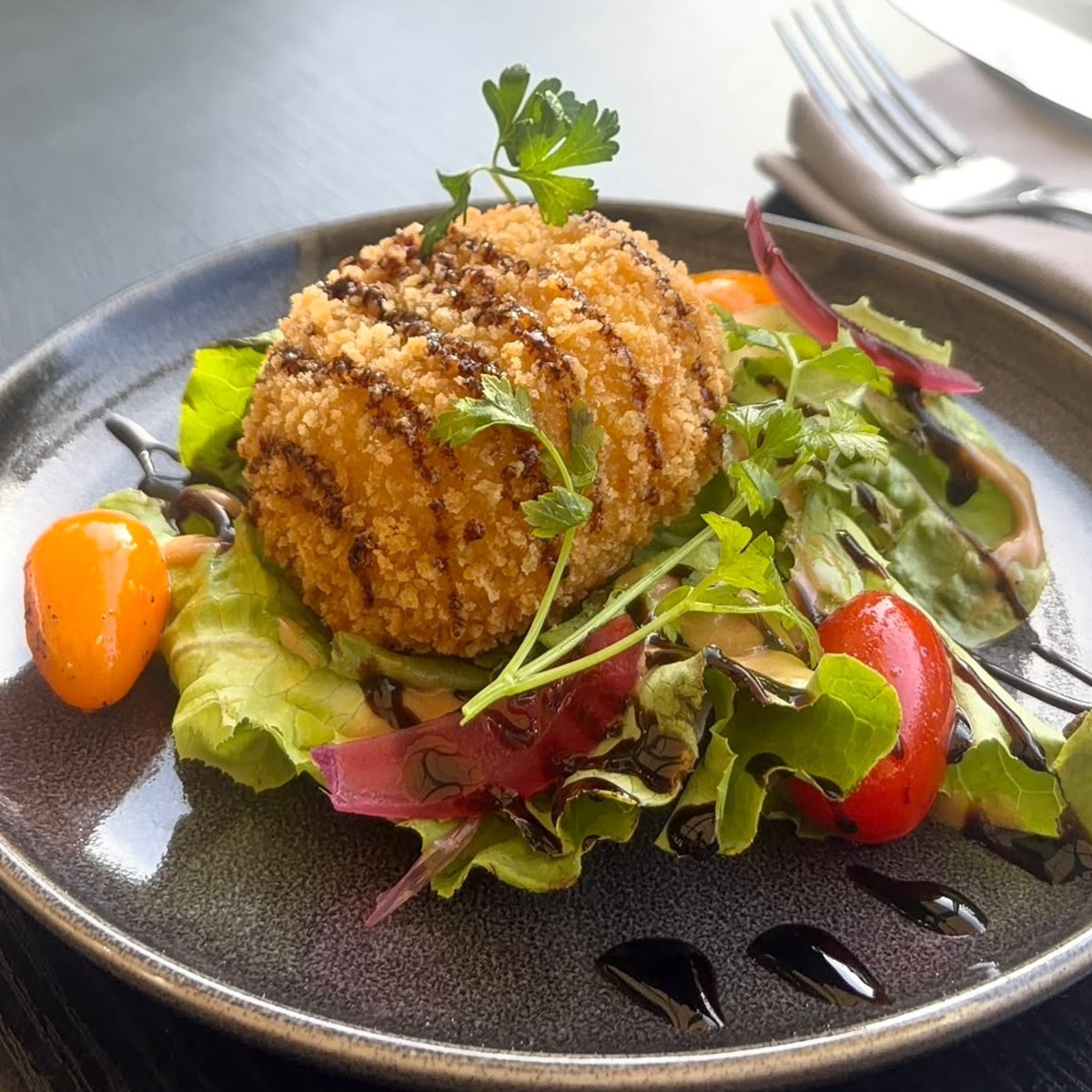 Crottin de Chèvre Pané et Frit