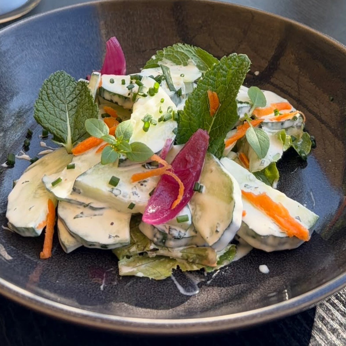 Salade de Concombre à la Crème de Menthe